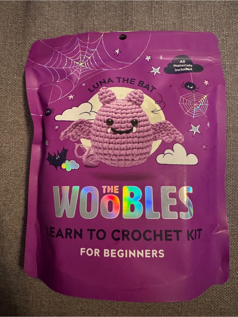 The Woobles "Luna the Bat" Crochet Kit